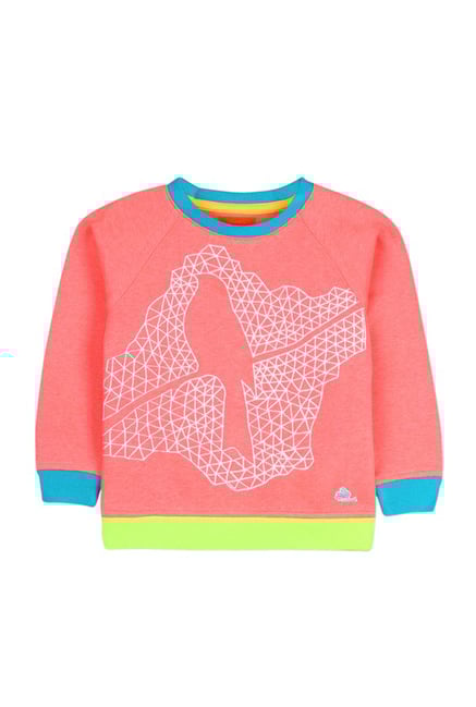 Cherry Crumble By Nitt Hyman Kids Coral Sweatshirt-picture-45