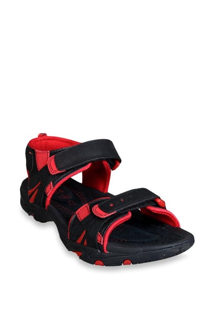 Air Rocks Black \u0026 Red Floater Sandals 