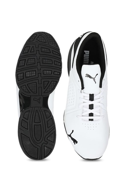 Buy Puma Men's Viz Runner White & Black Running Shoes Online at Best ...