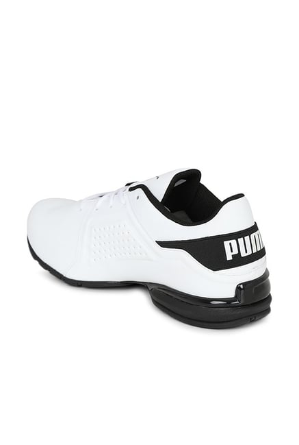 puma viz runner black and white