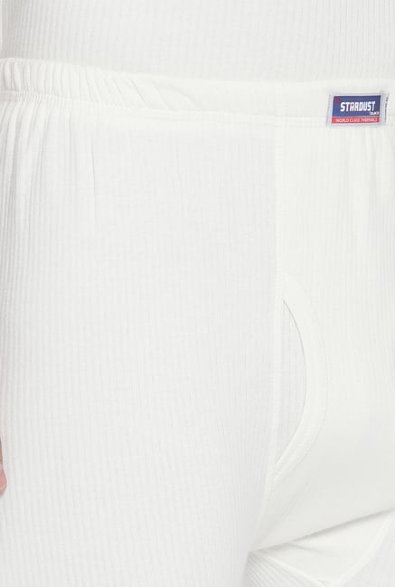 Buy Duke White Regular Fit Thermal Bottoms for Men Online Tata CLiQ