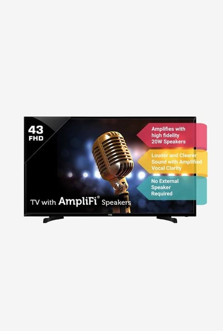VU 109 cm 43 Inches Full HD LED TV 43S6575 Rev. Pl Black