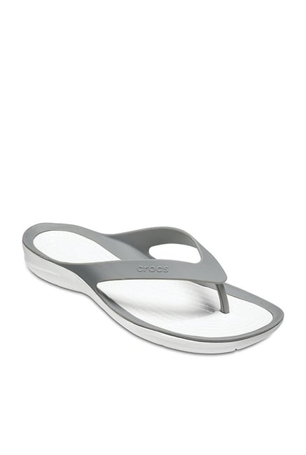 Crocs Swiftwater Smoke Grey Flip Flops