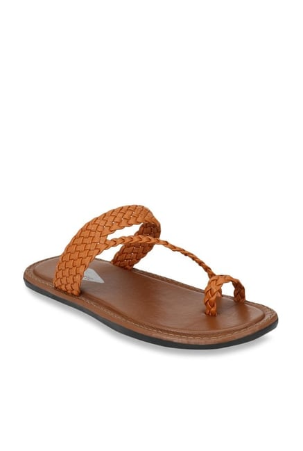 Buy Prolific Tan Toe Ring Sandals for 
