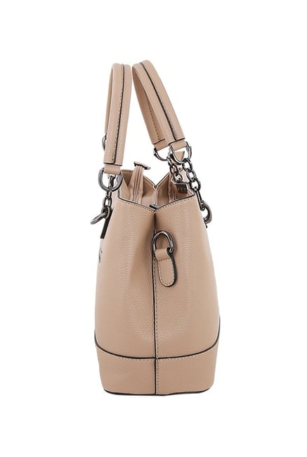 Ceriz Handbags Ceriz Footwear Online CERIZ Nude Panelled Handbag