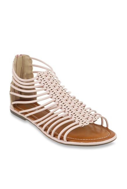 blush gladiator sandals