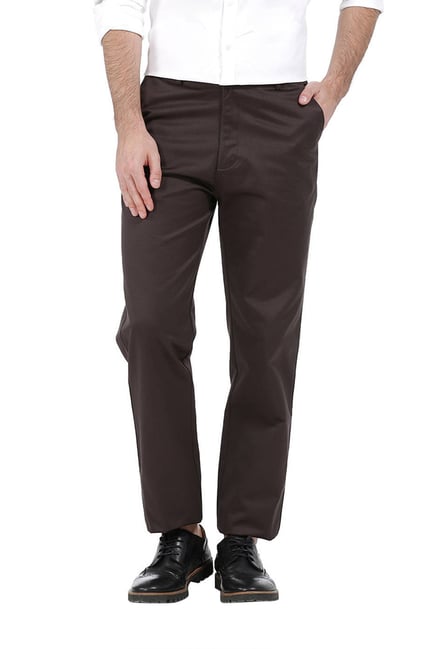 Brown Polyester Trousers