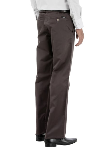 Buy BASICS Comfort Fit Black Satin Weave Poly Cotton Trousers-21BCTR46925  at Amazon.in