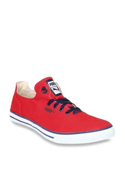 puma limnos red sneakers