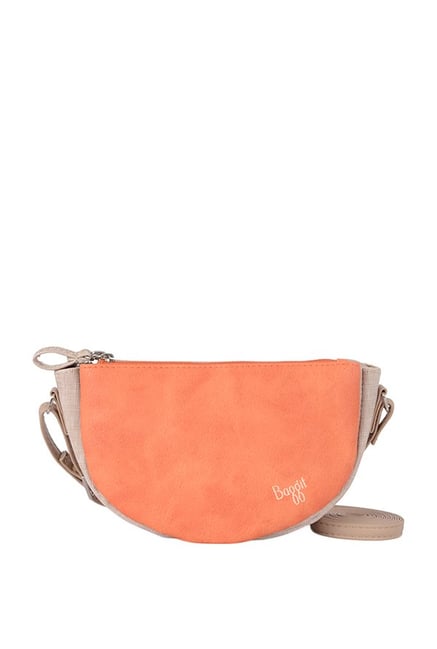 baggit orange sling bag