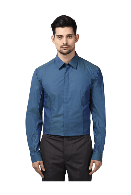 park-avenue-blue-slim-fit-cotton-shirt