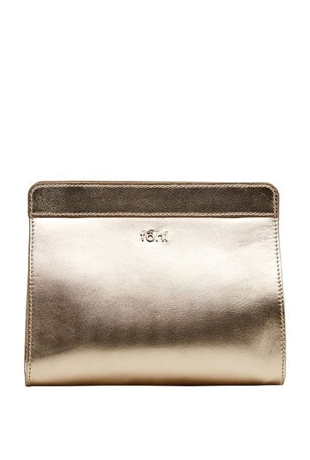 Tohl RP Charlton Golden Solid Leather Clutch