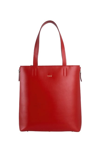 Tohl RP 1 Carlisile Red Solid Leather Tote Price in India