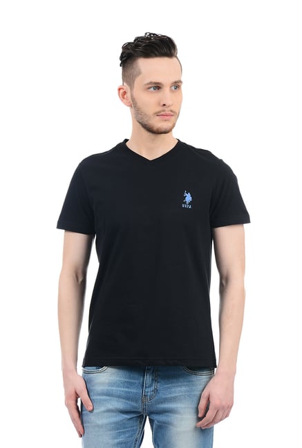 us polo black t shirt