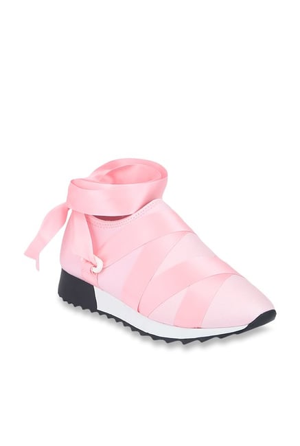 pastel pink sneakers