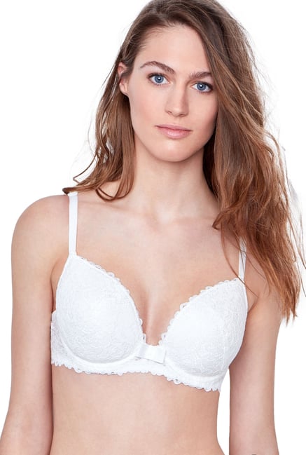 Buy Amante Lace Non Padded Wired Full Coverage Luxe Support Bra