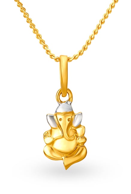 Tanishq gold 2025 ganesh pendant