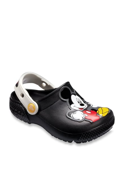 mickey crocs white