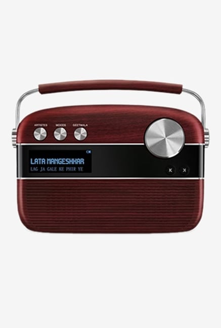 Saregama Carvaan Digital Audio Player (Cherrywood Red)