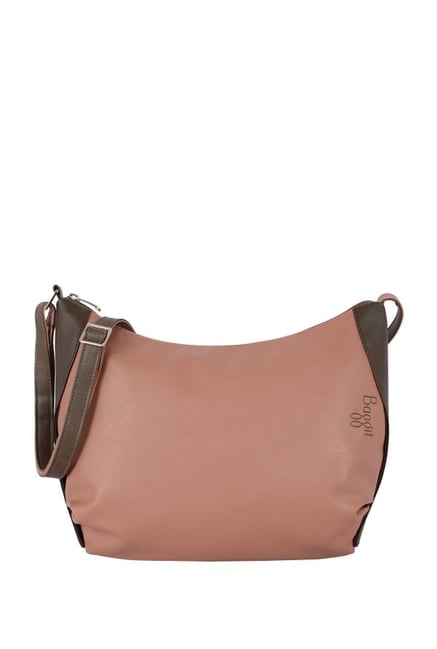 baggit pink solid shoulder bag