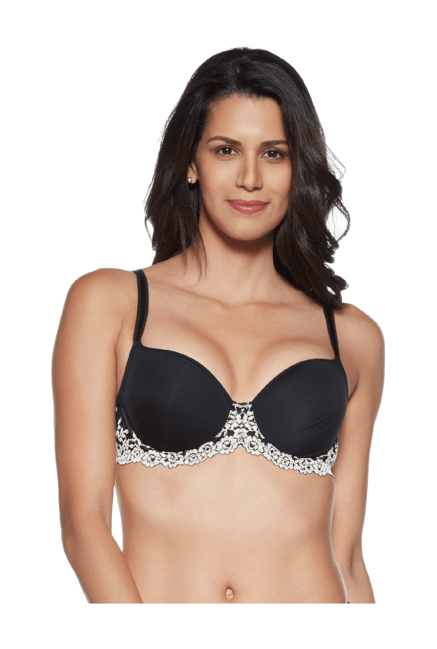 Wacoal Embrace Lace Padded Wired 3/4Th Cup Lace T-Shirt Spacer Cup Bra -  Black