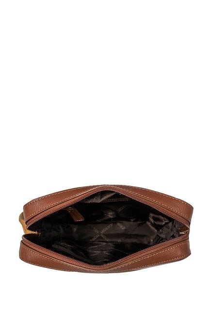 Buy Hidesign Mackenzie 02 Brown Solid Leather Sling Bag For Men At Best Price @ Tata CLiQ