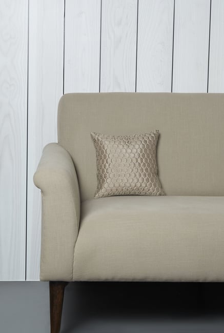 Buy Westside Home Taupe Honeycomb Texture Cushion Cover Online At
