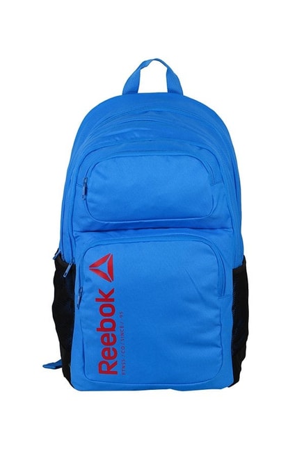 Reebok Blue \u0026 Red Solid Laptop Backpack 