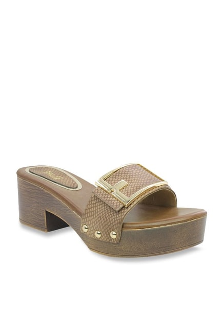 Buy Inc5 Womens Antique Gold Casual Sandals for Women at Best Price   Tata CLiQ