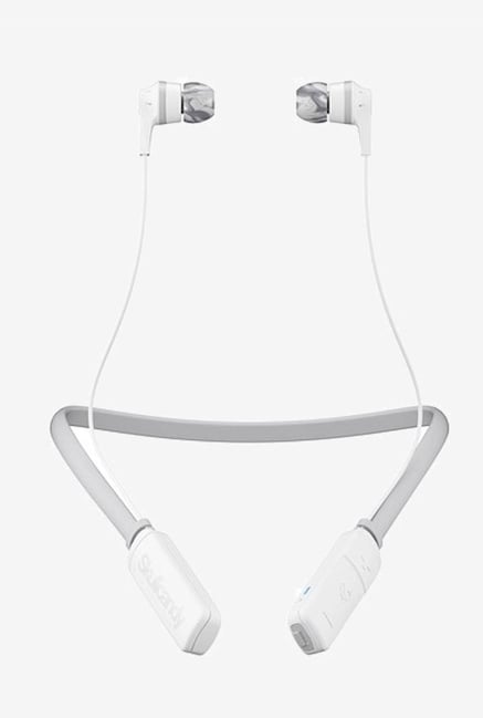 Skullcandy SCS2IKW J573 Bluetooth Headset with Mic White/Gray