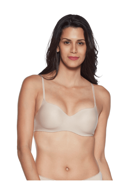 Wacoal Basic Mold Padded Non-Wired 3/4Th Cup Everyday T-Shirt  Bra - Beige