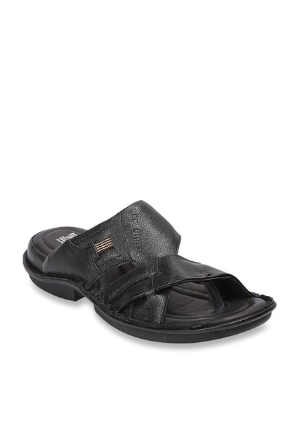 black casual sandals