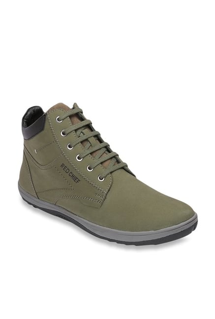 Buy Red Chief Olive Derby Boots for Men 