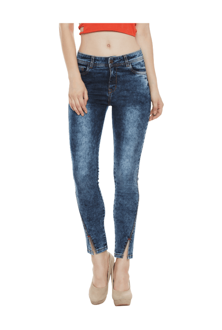 Miss Chase Blue Skinny Fit High Rise Jeans