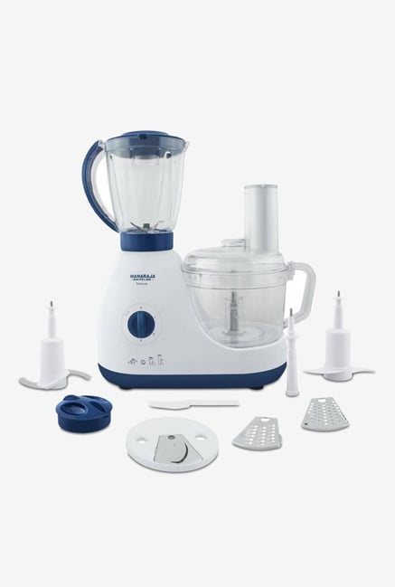 Maharaja Whiteline Fortune FP-102 600 Watt Food Processor(White/Mystic Blue)