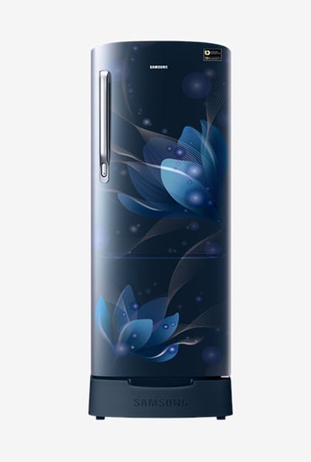 Samsung RR22N385YU8 215 L Inverter 4 Star Direct Cool Single Door Refrigerator Saffron Blue