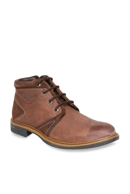 Lee Cooper Brown Derby Boots