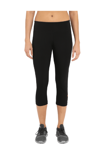 Jockey Black & Ruby Cotton Capris - 1391