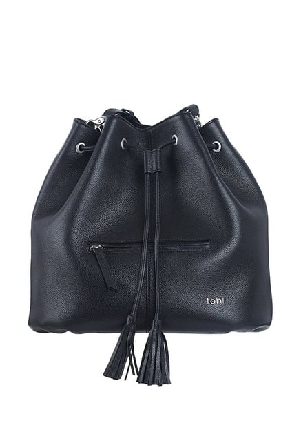 Tohl Rp1 Montauk Black Tassel Leather Bucket Backpack-picture-22