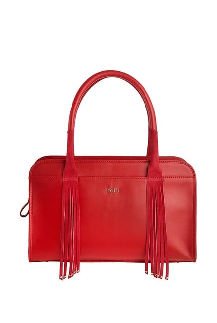 Tohl Rp1 Tamara Red Fringed Leather Handbag-picture-41