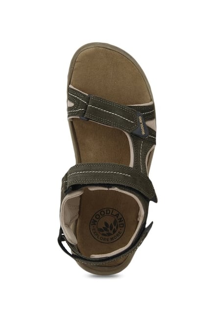 woodland olive floater sandals