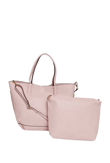 Jennifer Lopez South Beach Pink Embellished Tote with Pouch Price in India