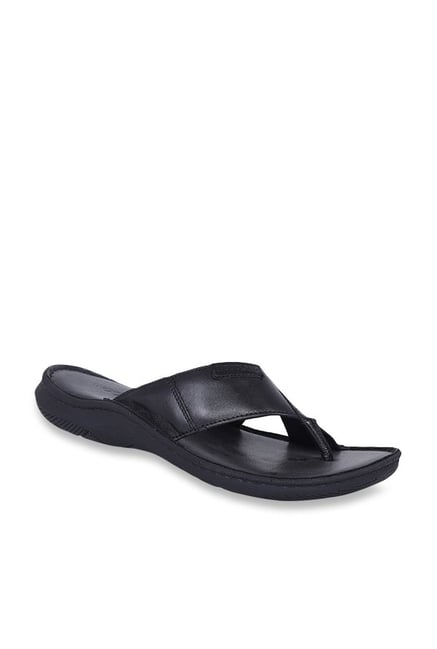 Buy Woodland Black Casual Sandals for 