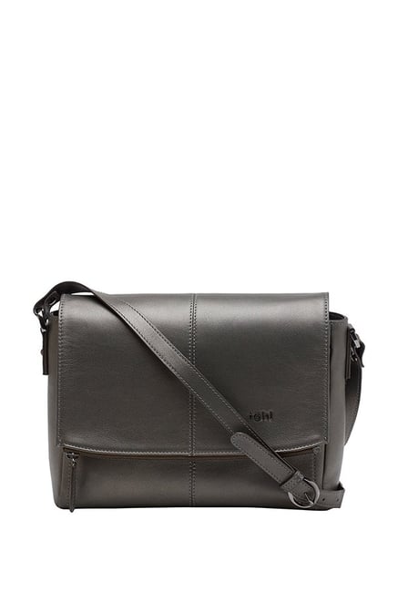 Tohl Rp1 Monroe Metallic Solid Leather Flap Sling Bag-image-15
