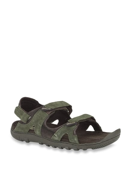woodland olive floater sandals