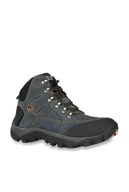 Woodland Men's Dark Grey & Navy Casual Boots