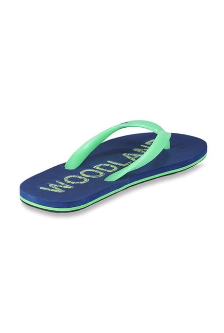 Buy Woodland Green & Blue Flip Flops for Men at Best Price @ Tata CLiQ