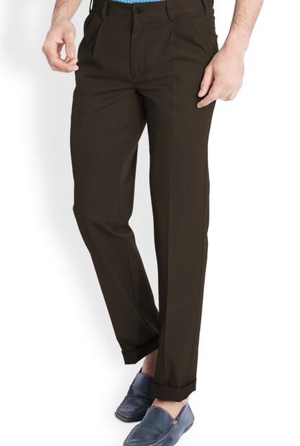 Buy online White Linen Pleated Trousers Formal from Bottom Wear for Men by Park  Avenue for ₹1349 at 50% off | 2024 Limeroad.com