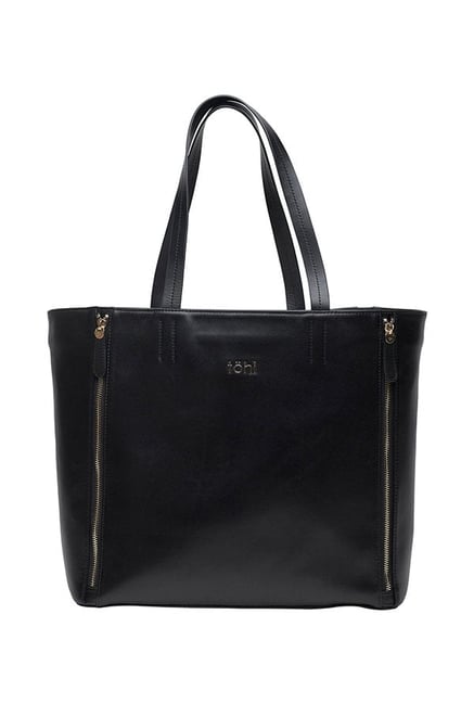 Tohl Rp1 Rivington Black Solid Leather Tote Price in India