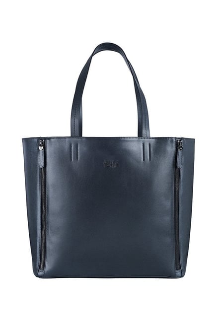 Tohl Rp1 Rivington Metallic Carbon Solid Leather Tote Price in India